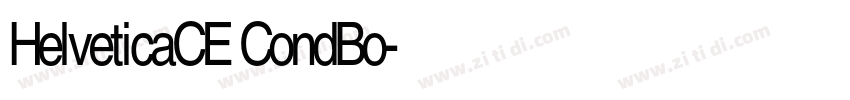 HelveticaCE CondBo字体转换